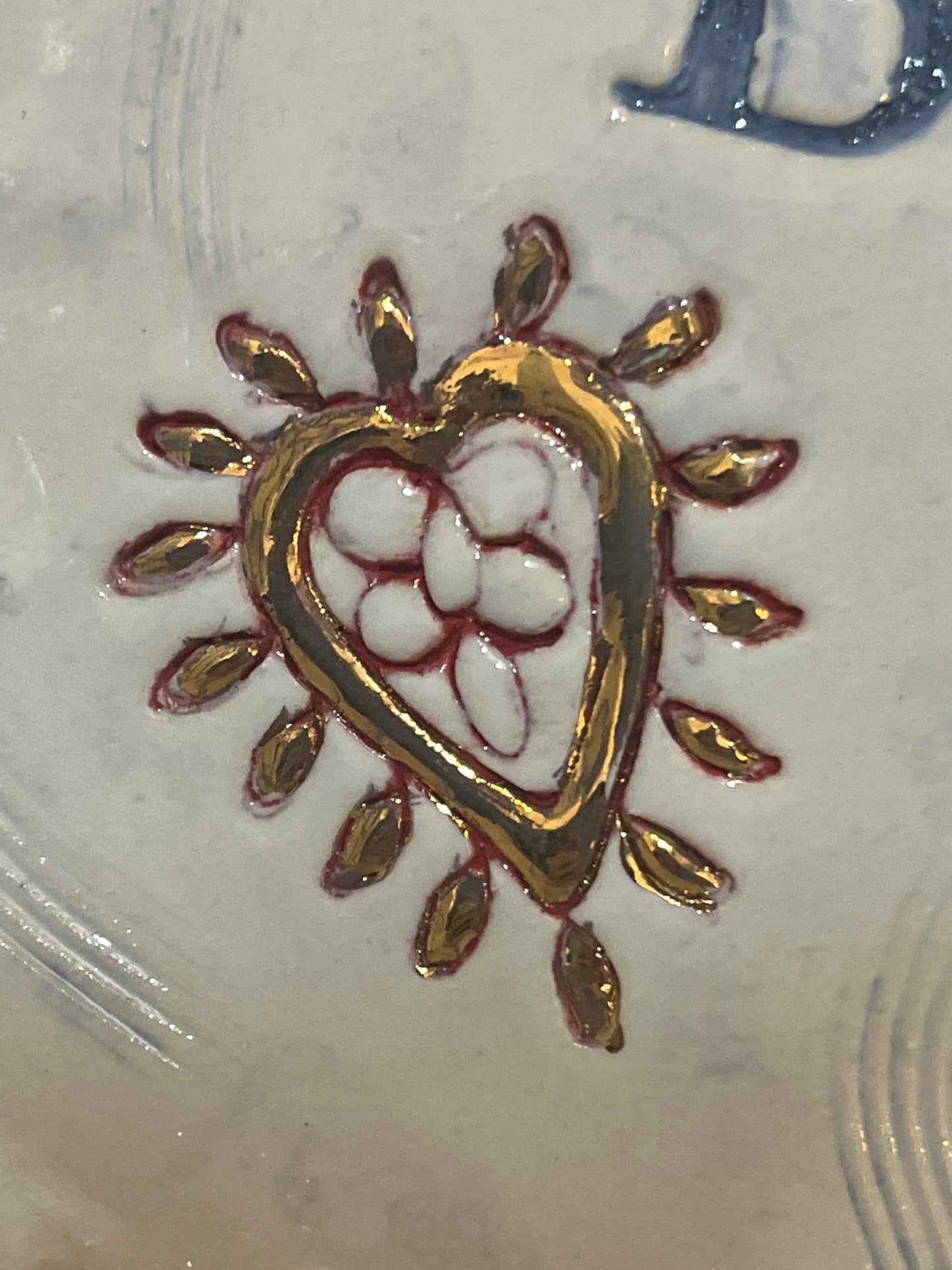 I Bloody Love You Oval Platter by Jane Tyler