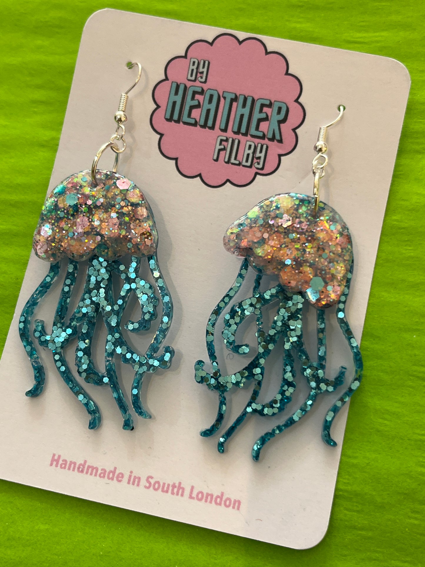 Octopus Earrings by Heather Filby