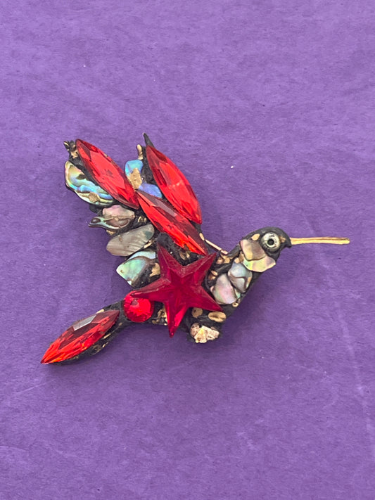 Hummingbird Brooch by Annie Sherborne