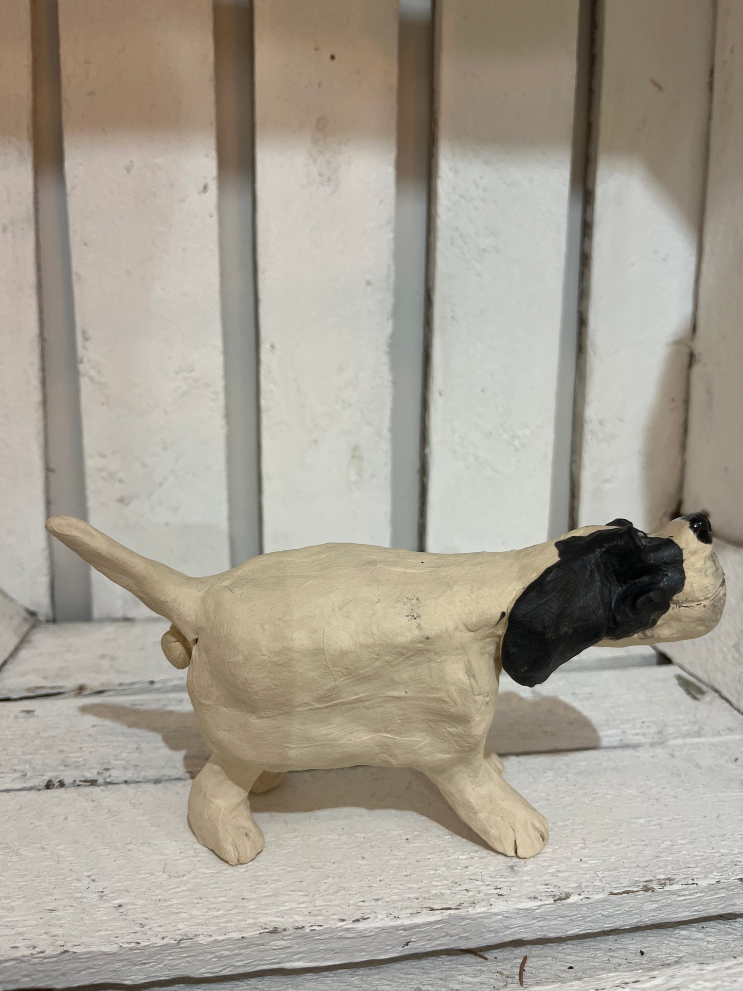 Small Black and White Dog by Helen Jewsbury