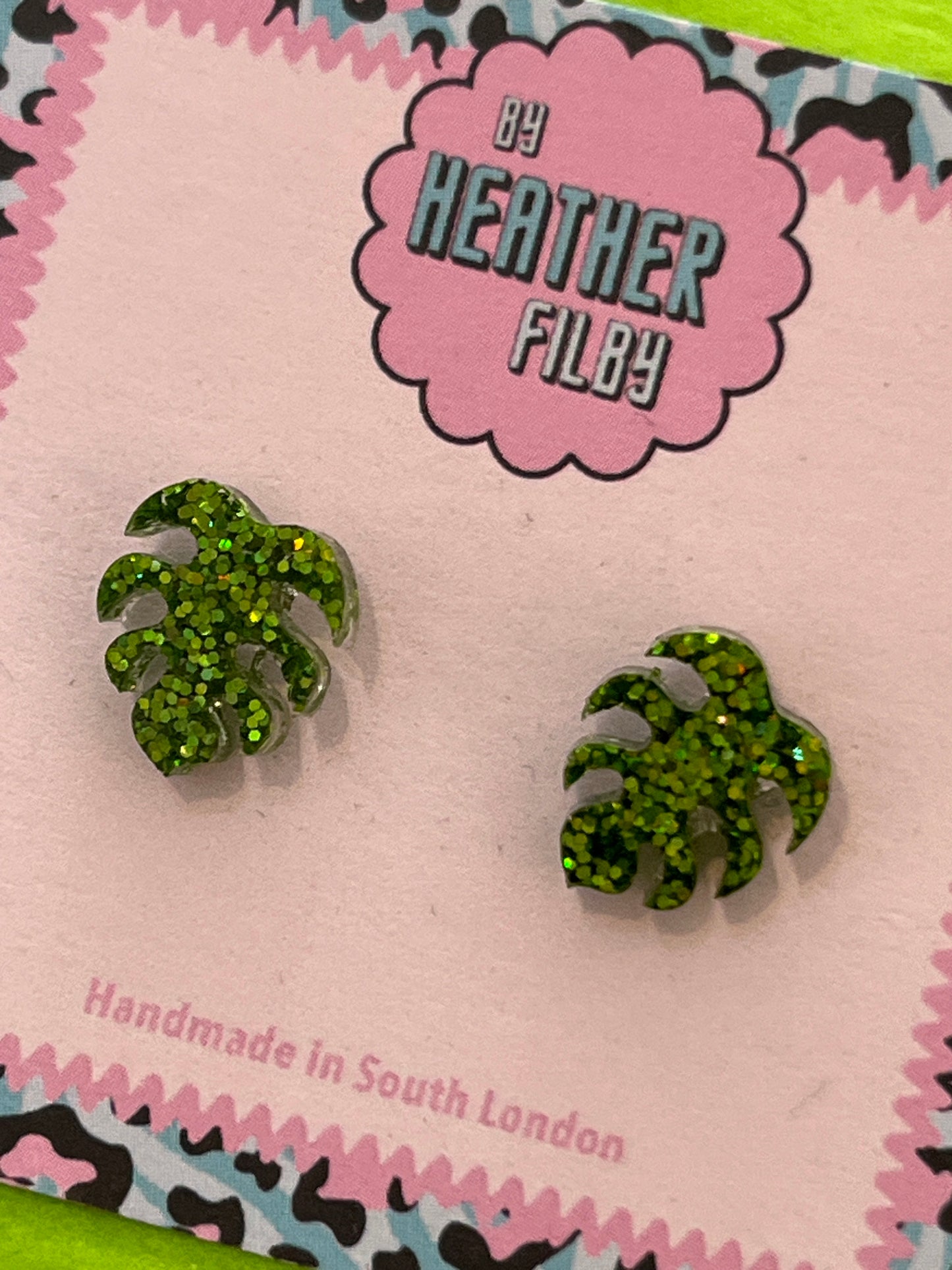 Leaf Studs by Heather Filby