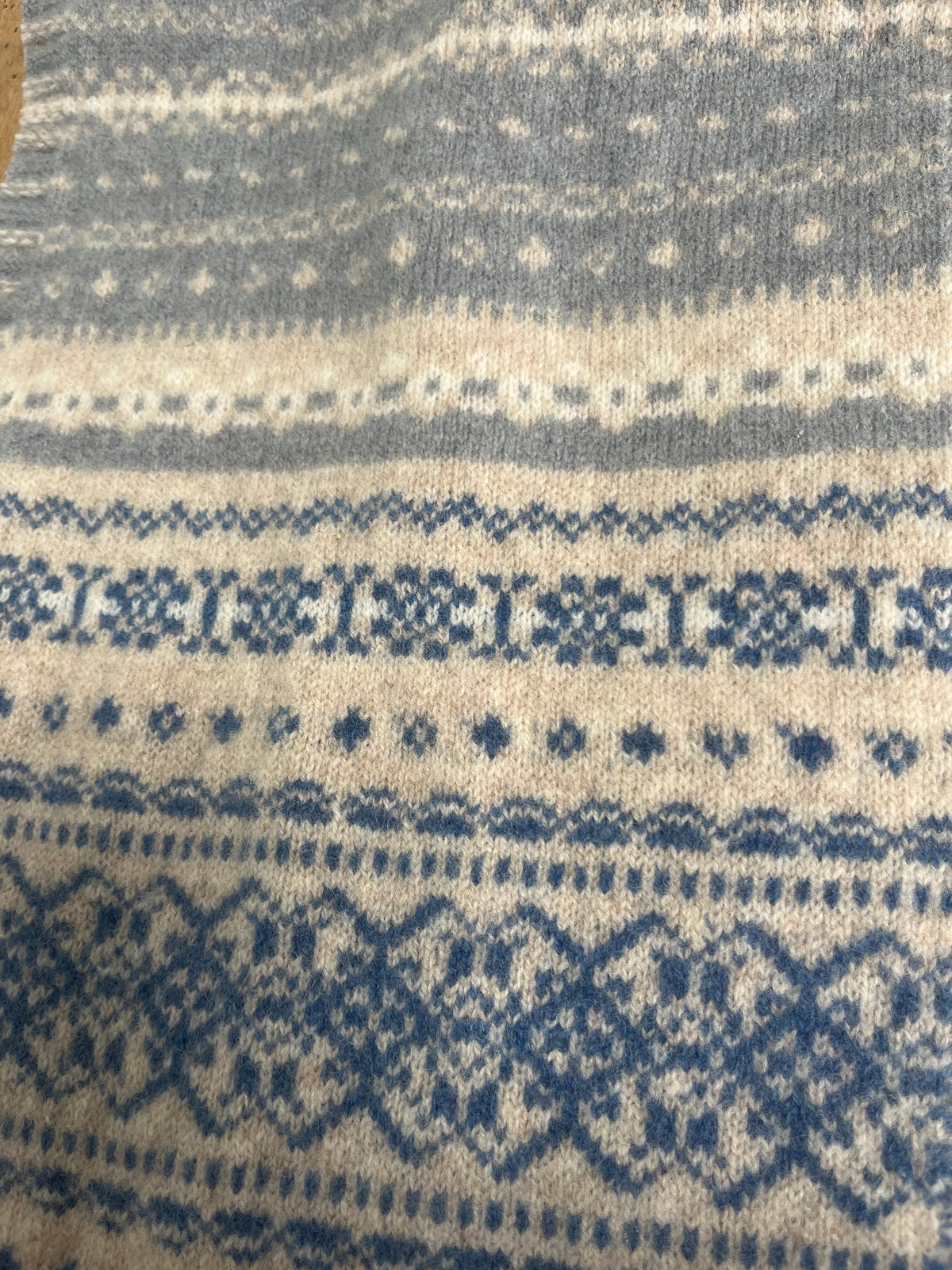 Eribé Alloa Fairisle Scarf Blue- Bella