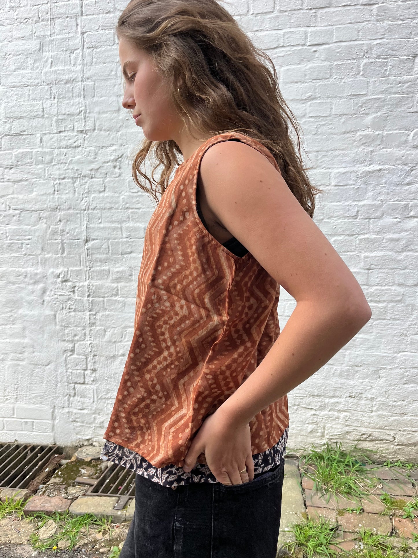Double-Sided Cotton Vest Top