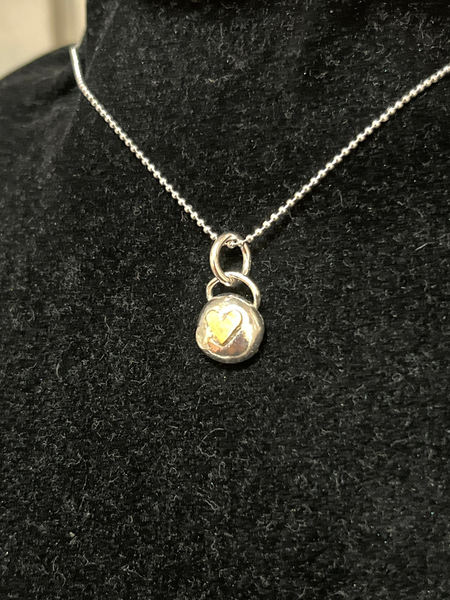 Little Silver Bean with Heart by Caroline Smith