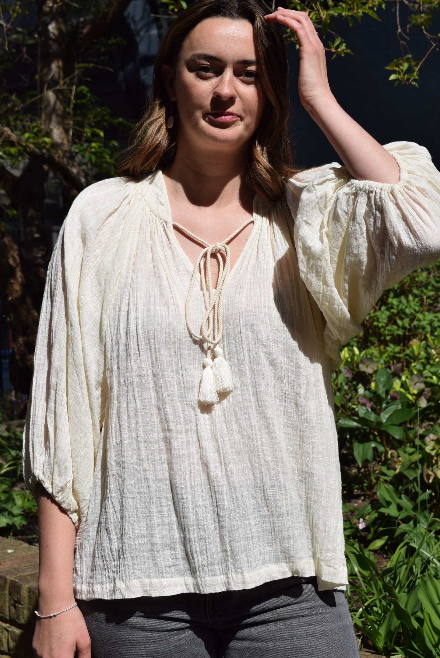 Gabriella Parker Balloon Sleeve Blouse