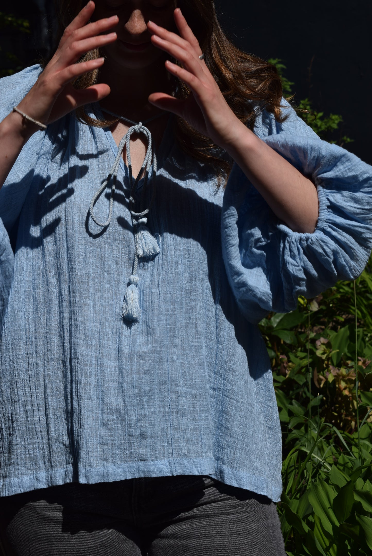 Gabriella Parker Balloon Sleeve Blouse
