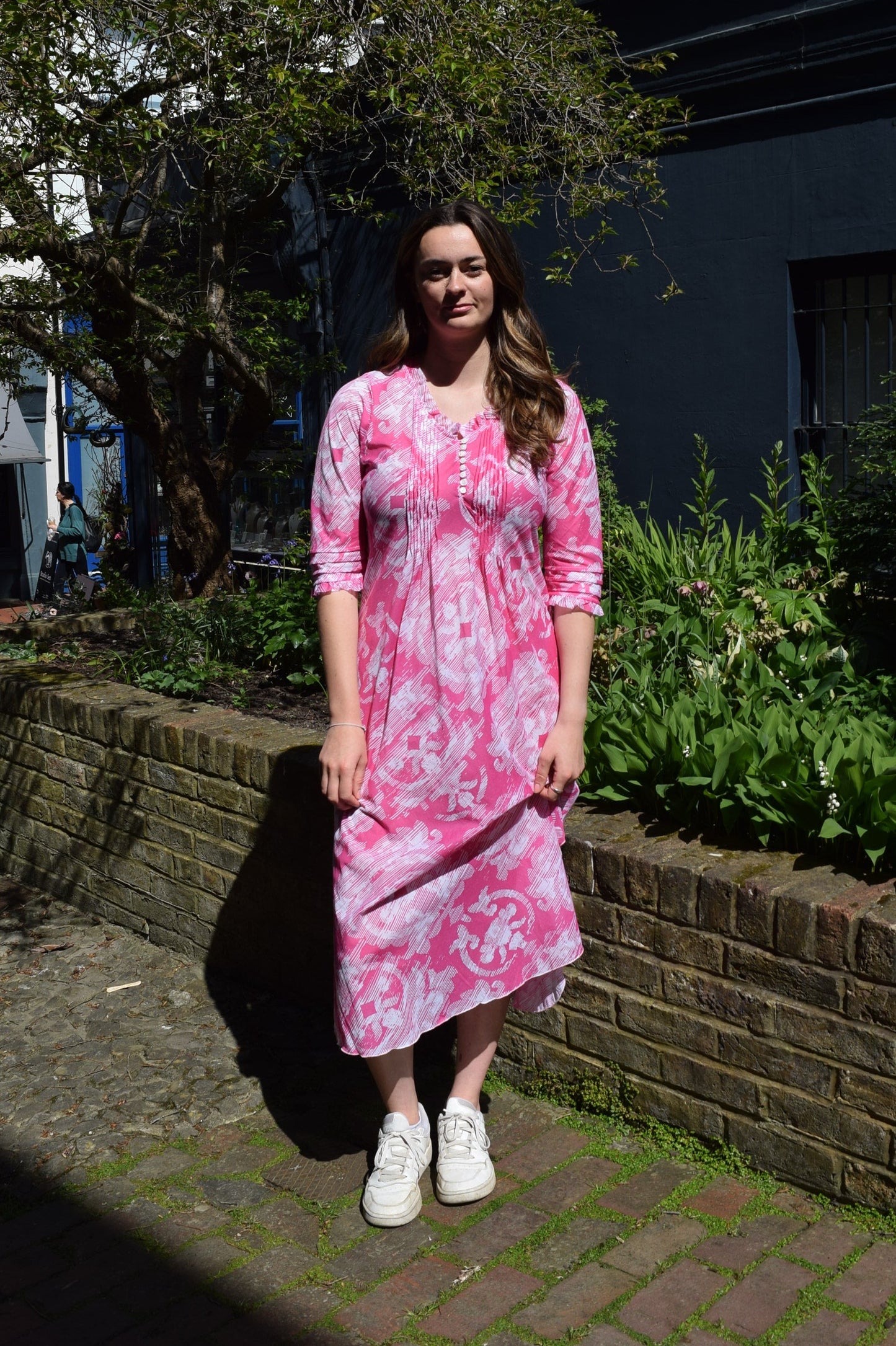 One Season Long Poppy Pink Ikat