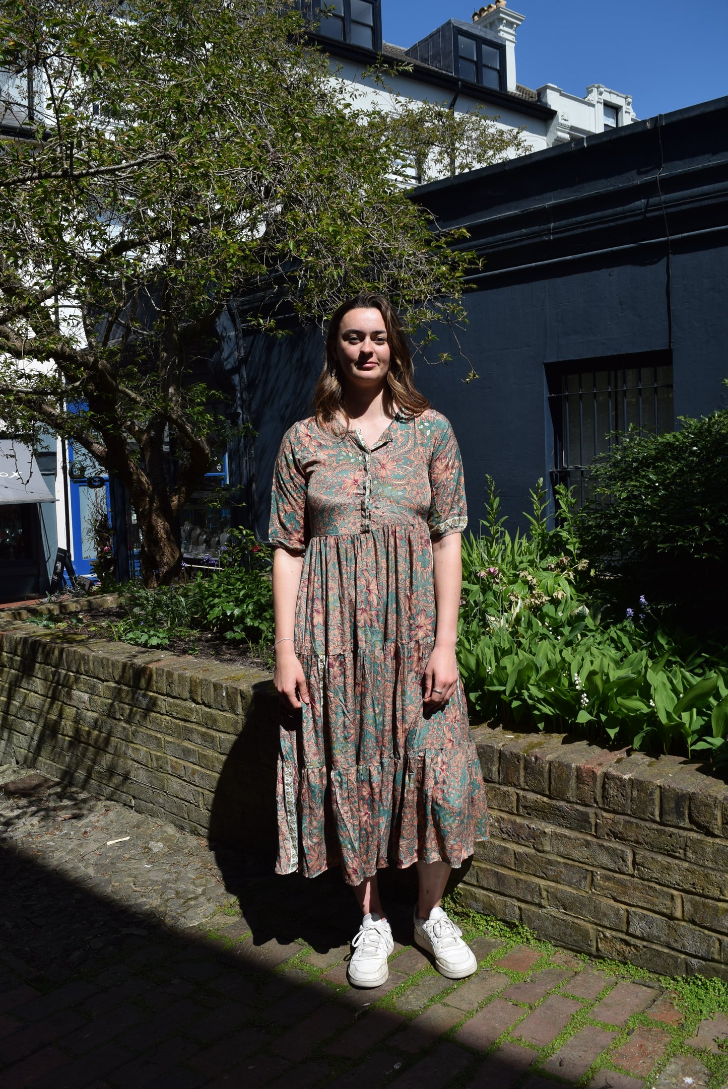 Gabriella Parker Green Floral Maxi dress