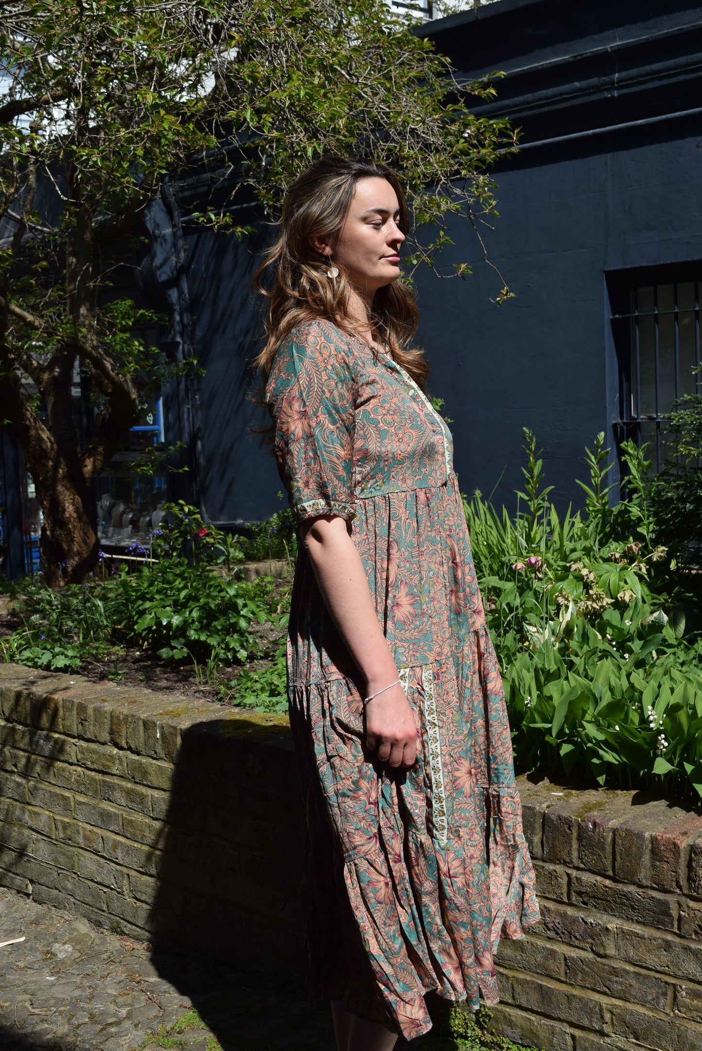 Gabriella Parker Green Floral Maxi dress