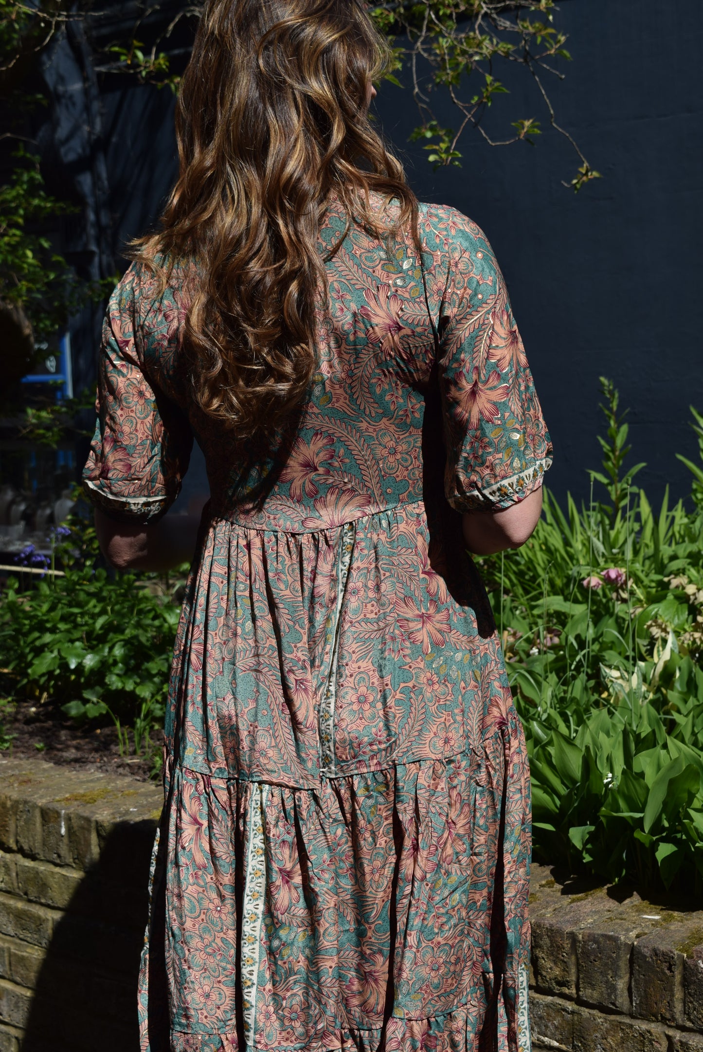 Gabriella Parker Green Floral Maxi dress