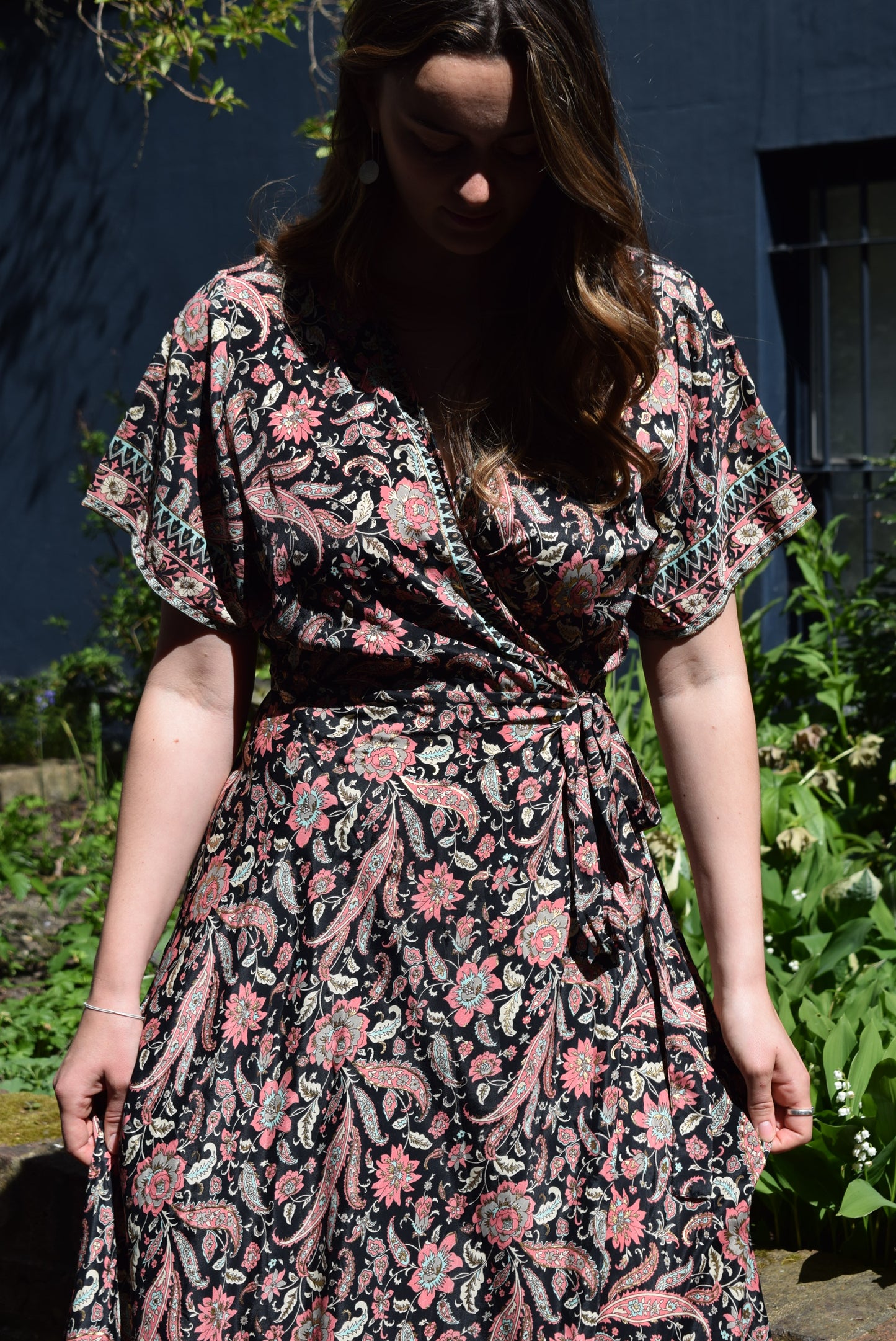Gabriella Parker Short Sleeve Wrap Dress