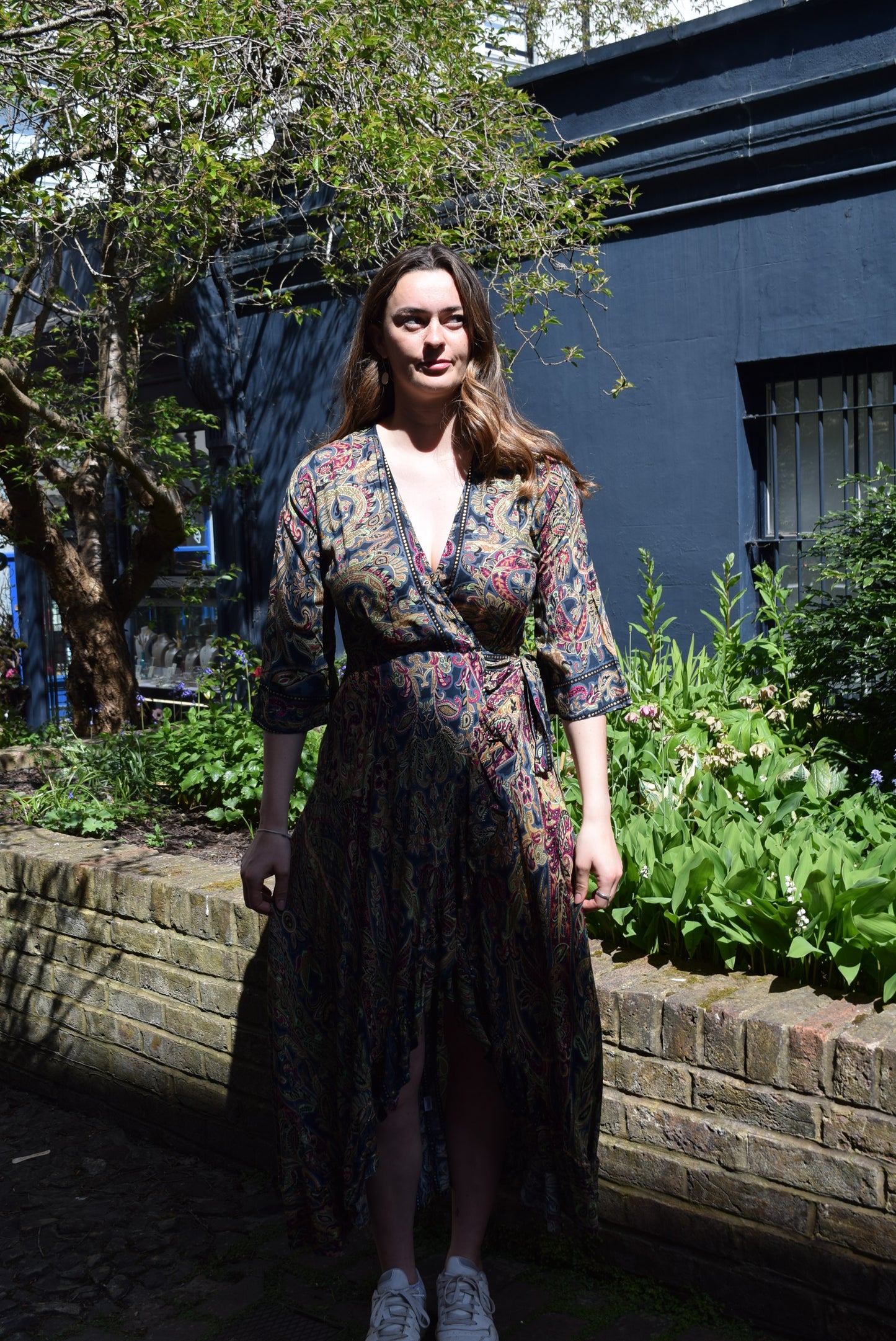 Gabriella Parker 3/4 length sleeve Midi Dress