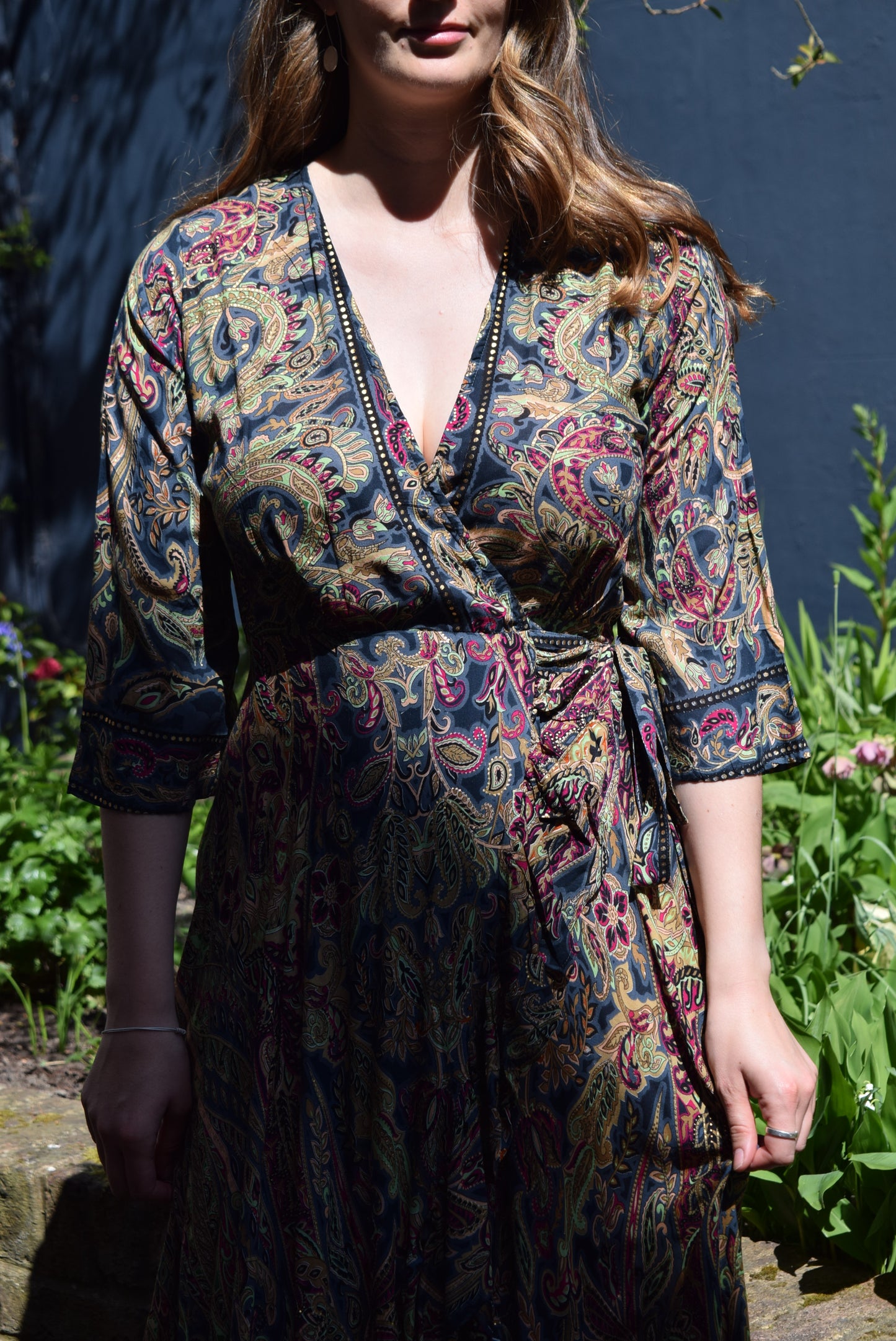 Gabriella Parker 3/4 length sleeve Midi Dress
