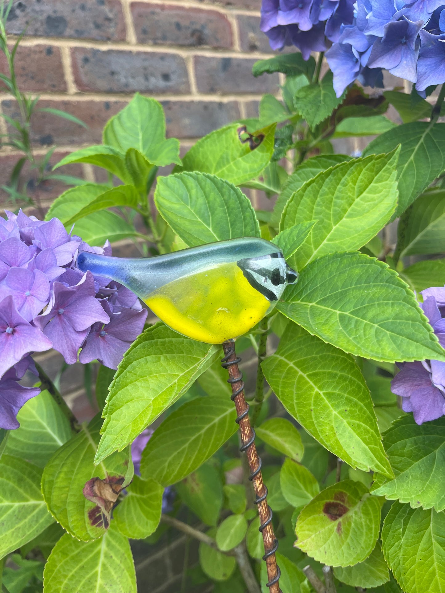 Glass Bird on Bamboo Pole
