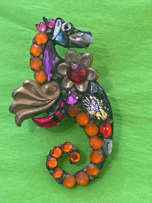 Seahorse Brooch by Annie Sherborne