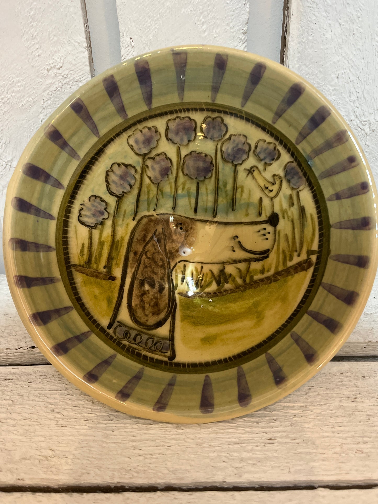 Hound in the Garden by AliAll Pottery