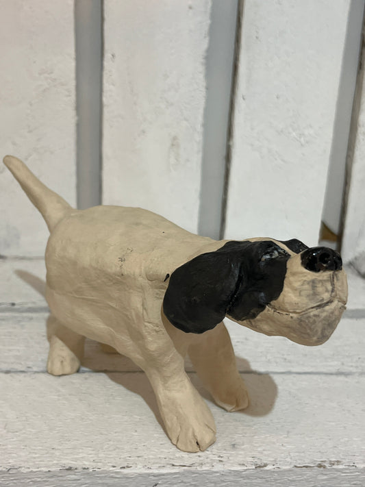 Small Black and White Dog by Helen Jewsbury