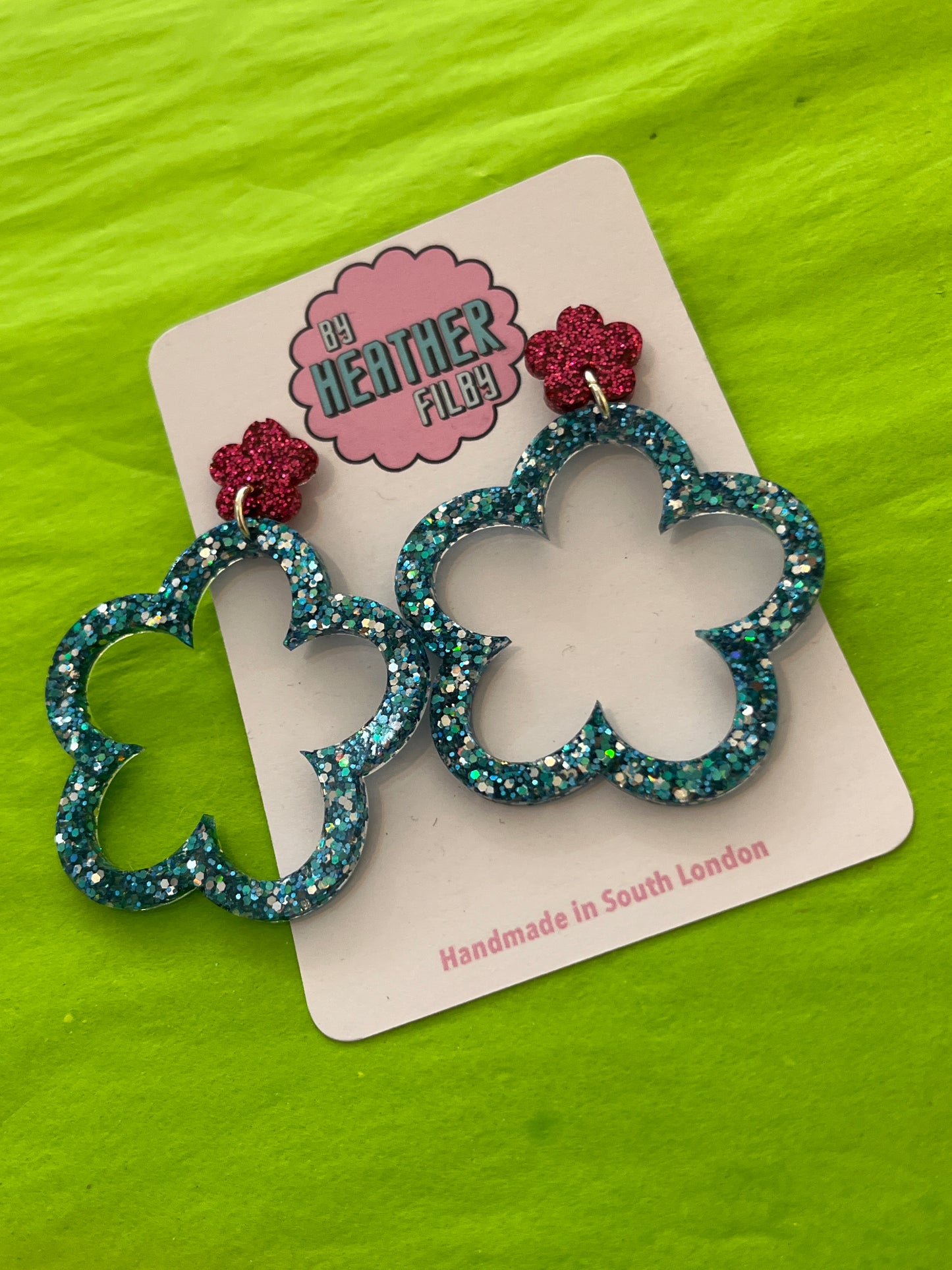 Flower Earrings by Heather Filby