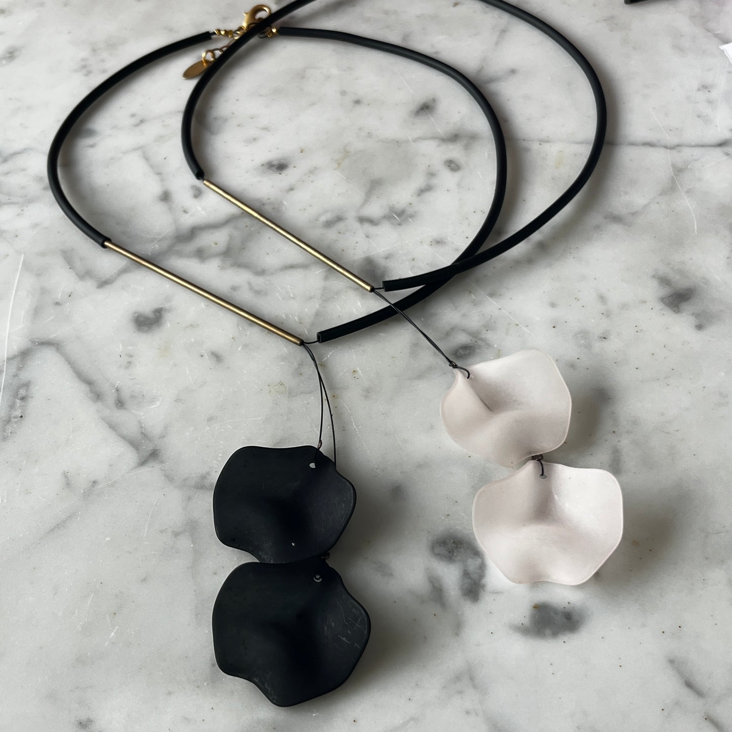 Resin Petal Necklace