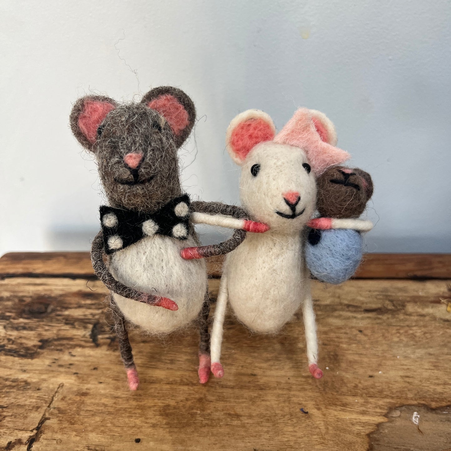 Mummy and Daddy Mice carrying Baby Boy