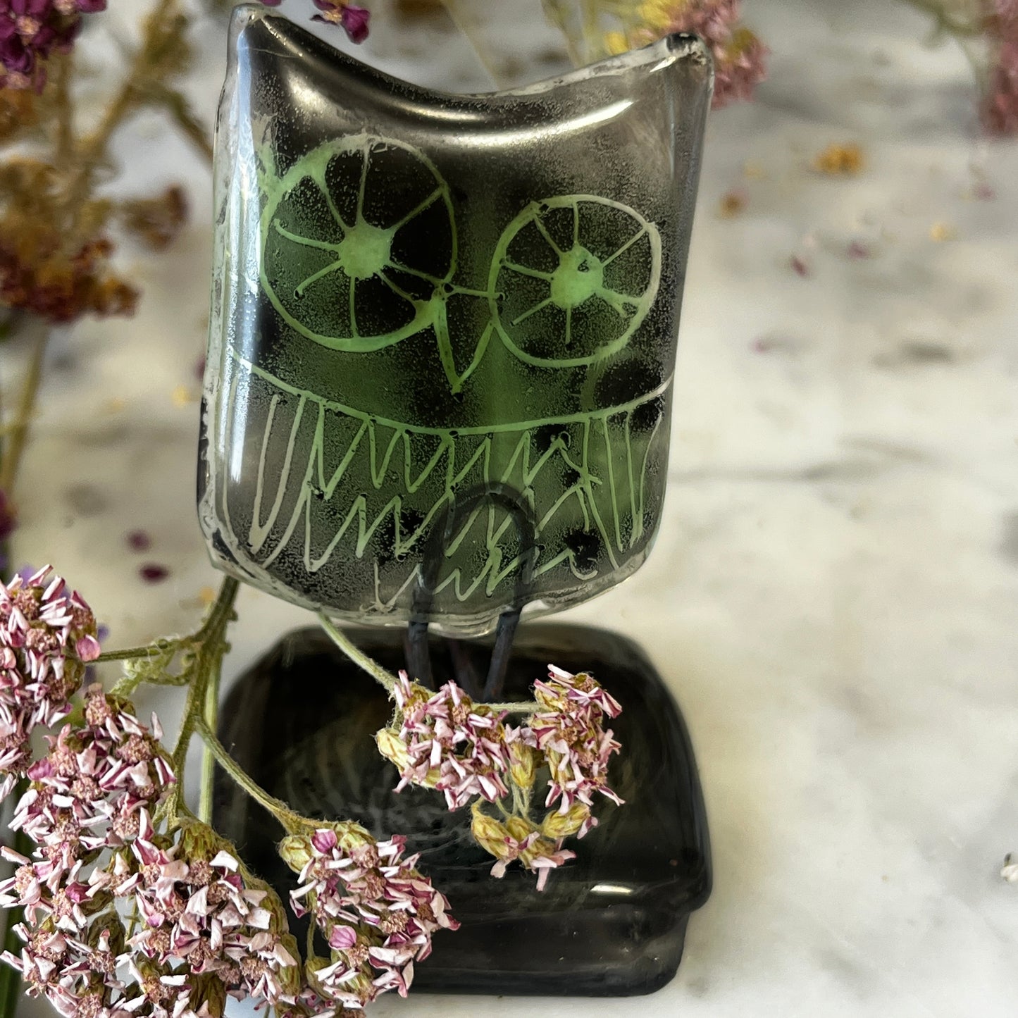 Single Glass Owl