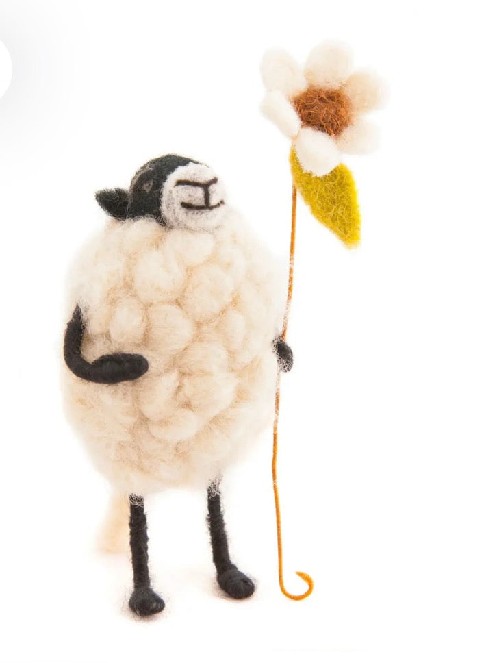 Barbara Sheep with Flower
