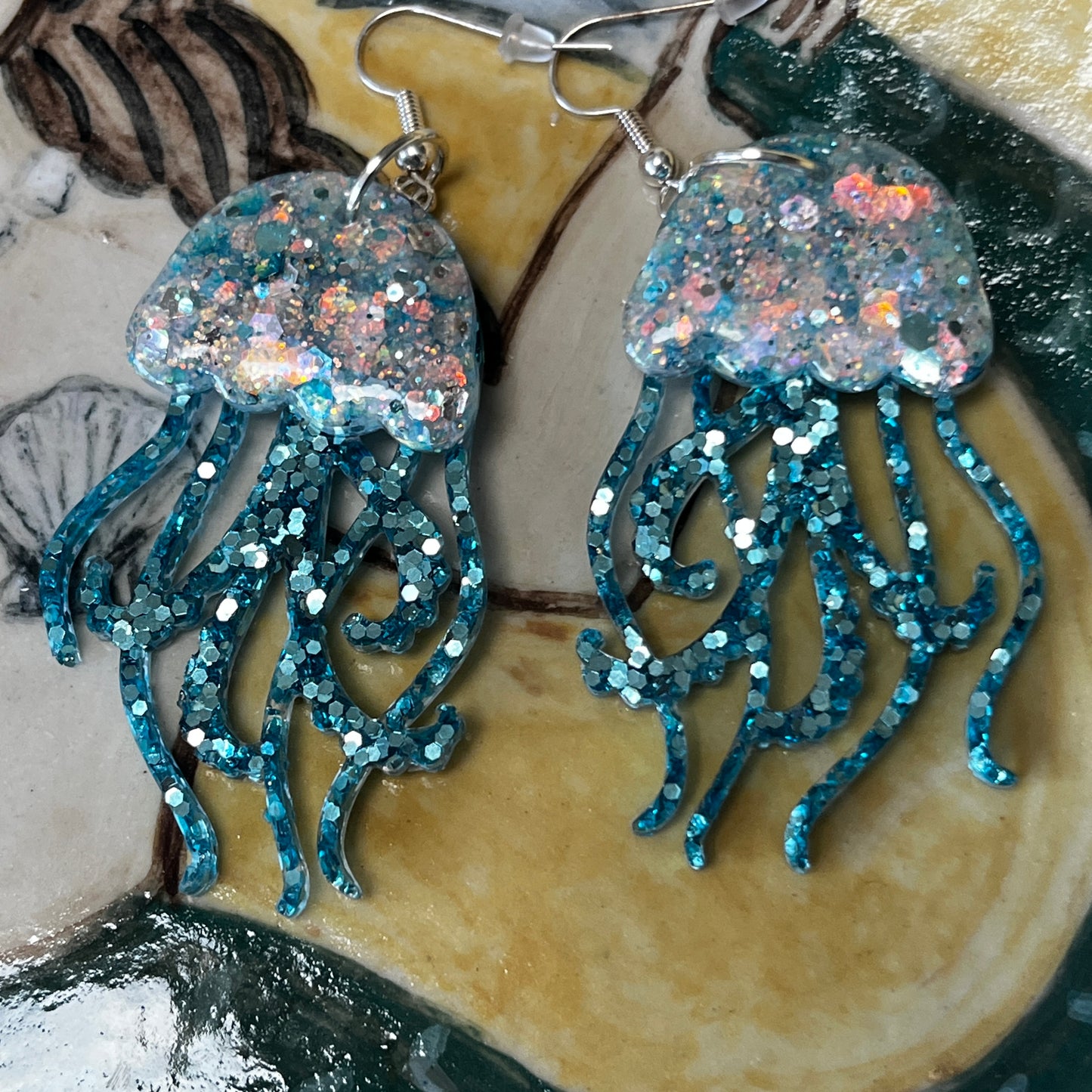 Octopus Earrings by Heather Filby