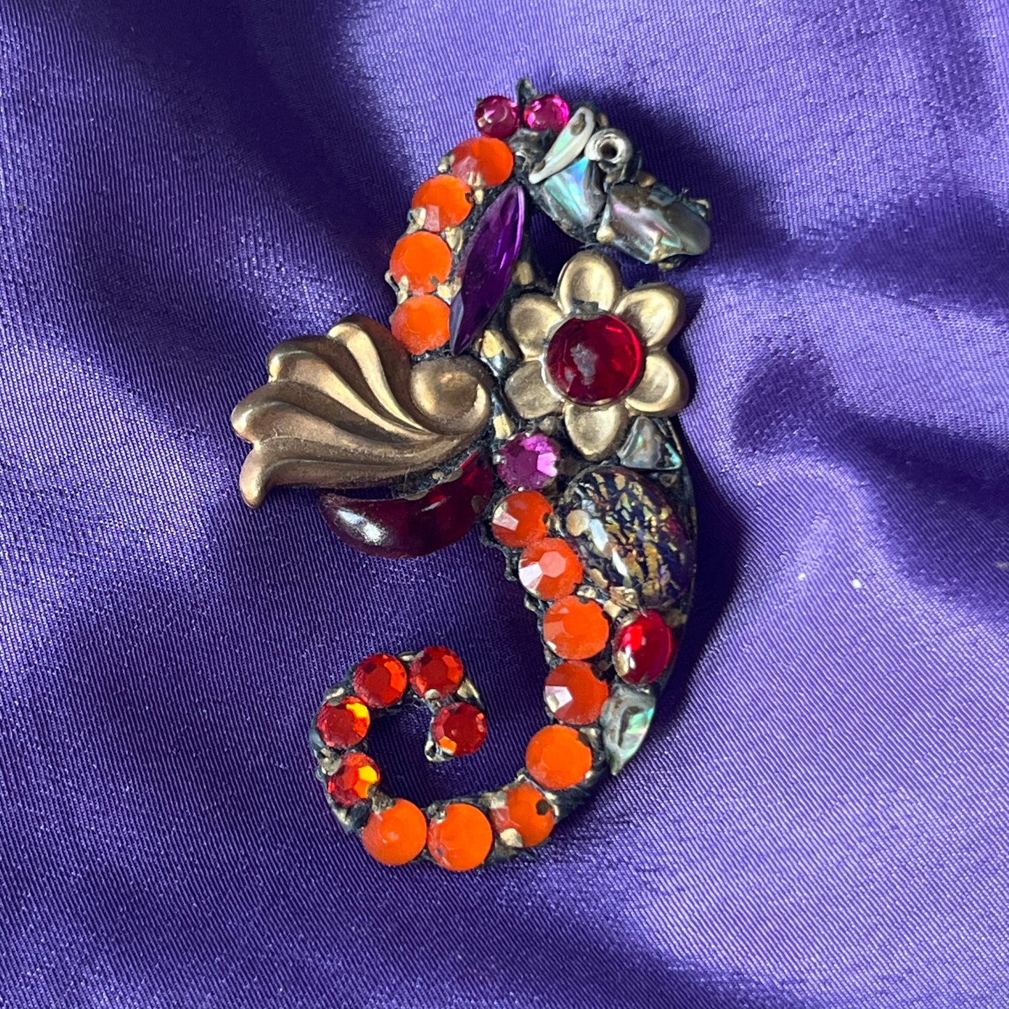 Seahorse Brooch by Annie Sherborne