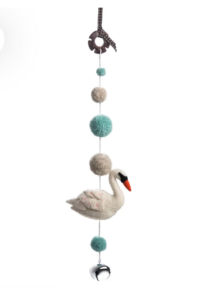 Darcy Swan Pom Pom Mobile