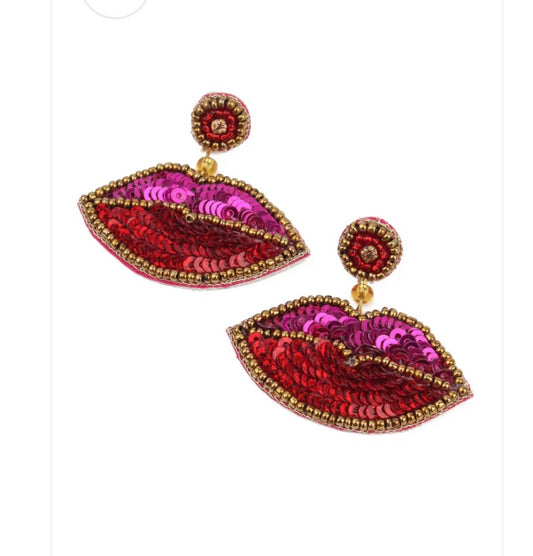 Lips Drop Earrings