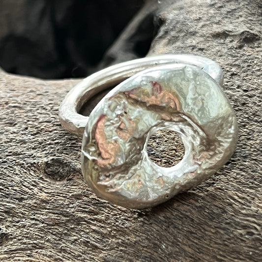 Silver Nugget Ring
