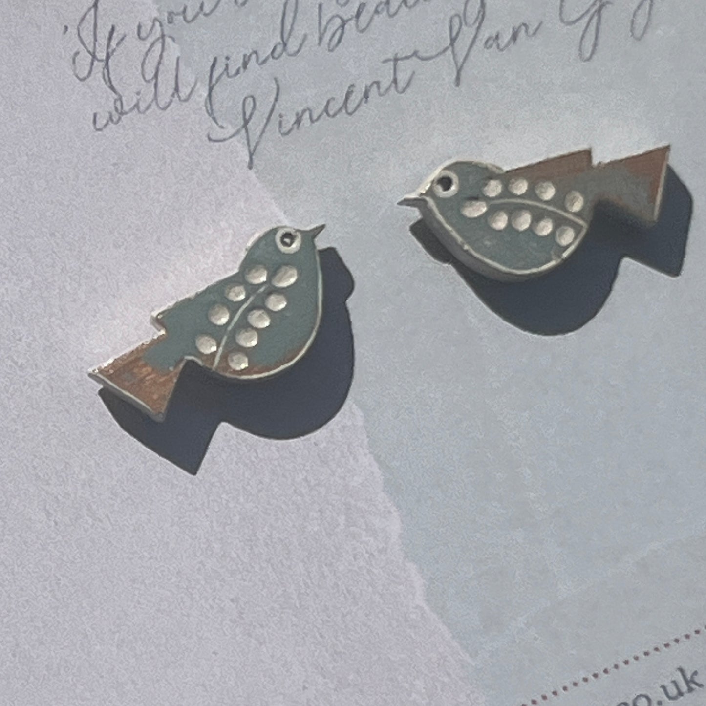 Tiny Bird Stud Earrings