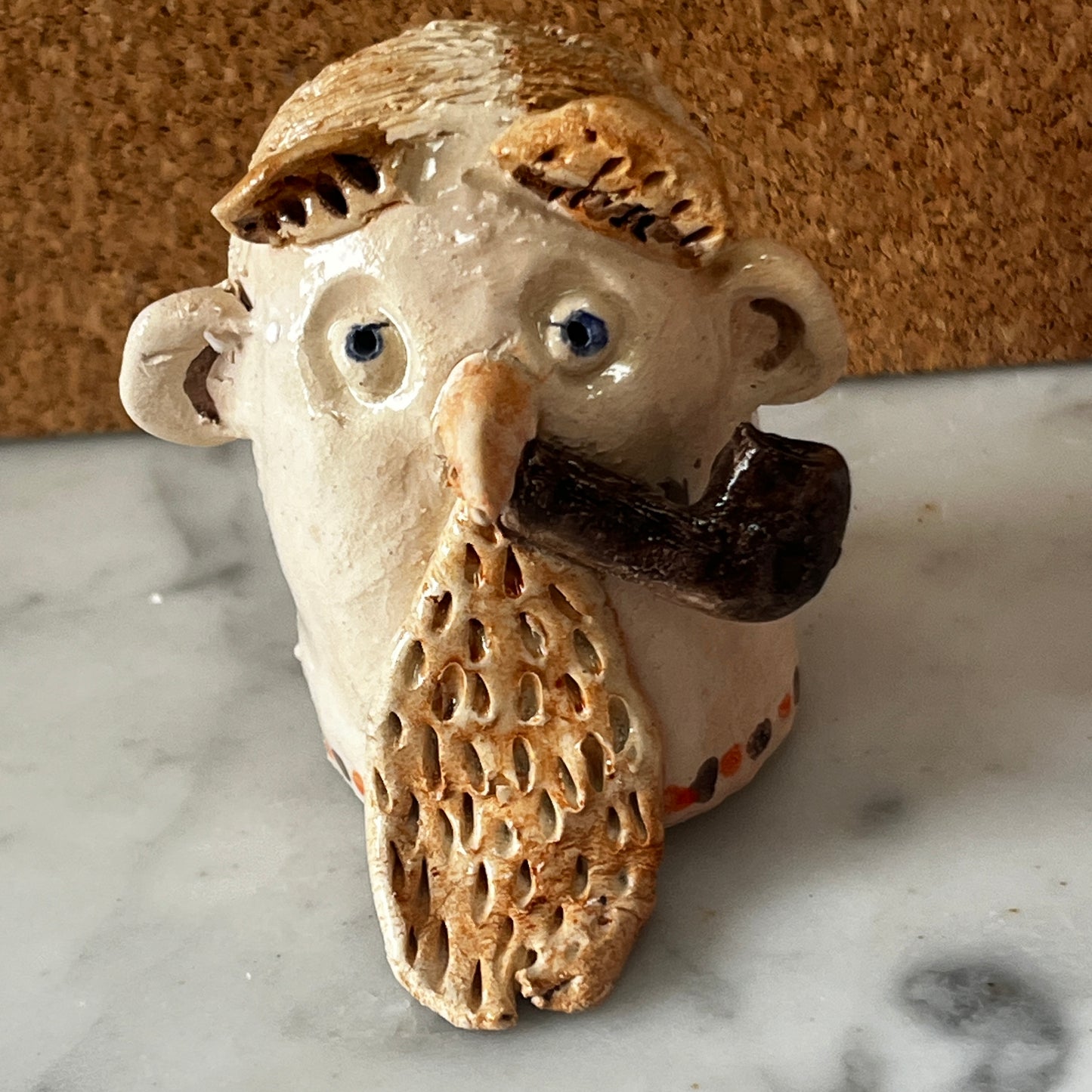 Handmade Quirky Ceramic Bonker Heads by Judith Douglas Unique Collectible Art Pieces