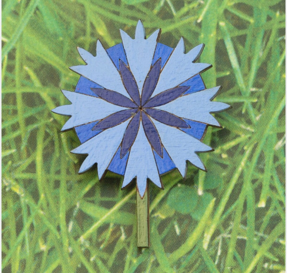 Cornflower Brooch