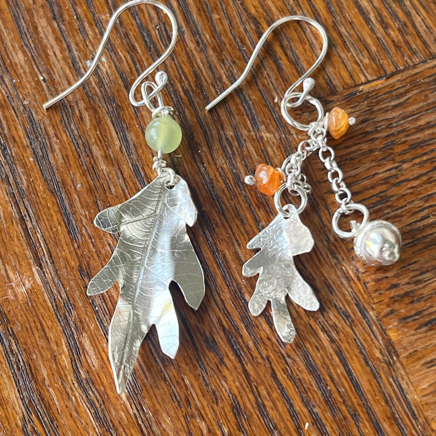 Mismatched Acorn Earrings