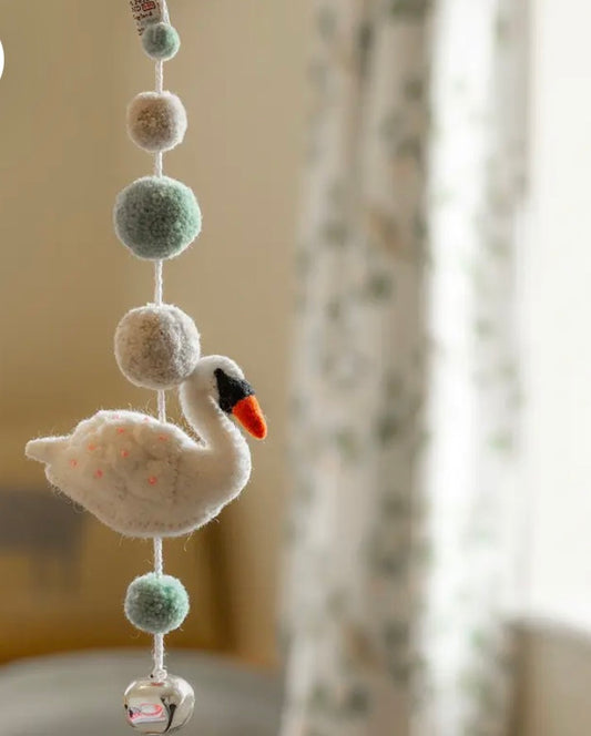 Darcy Swan Pom Pom Mobile
