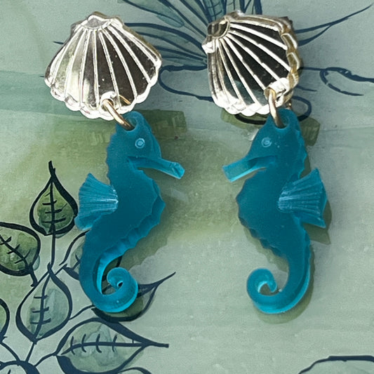 Seahorse Dangly Earrings