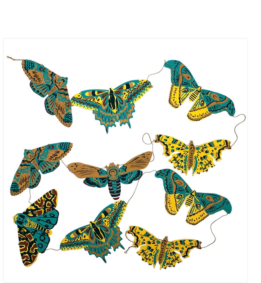 Moth Sewn Garland