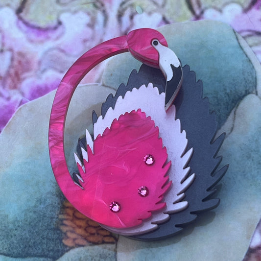 Flamingo Brooch