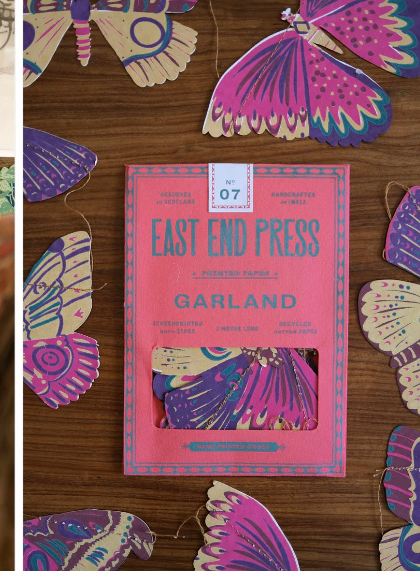 Butterfly Sewn Garland