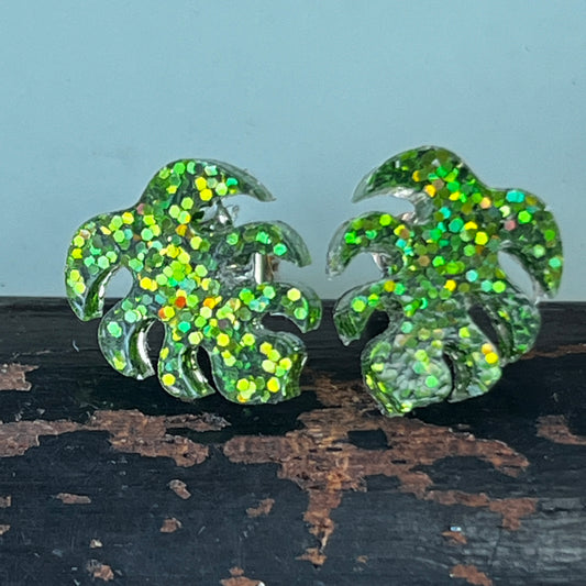 Leaf Studs by Heather Filby