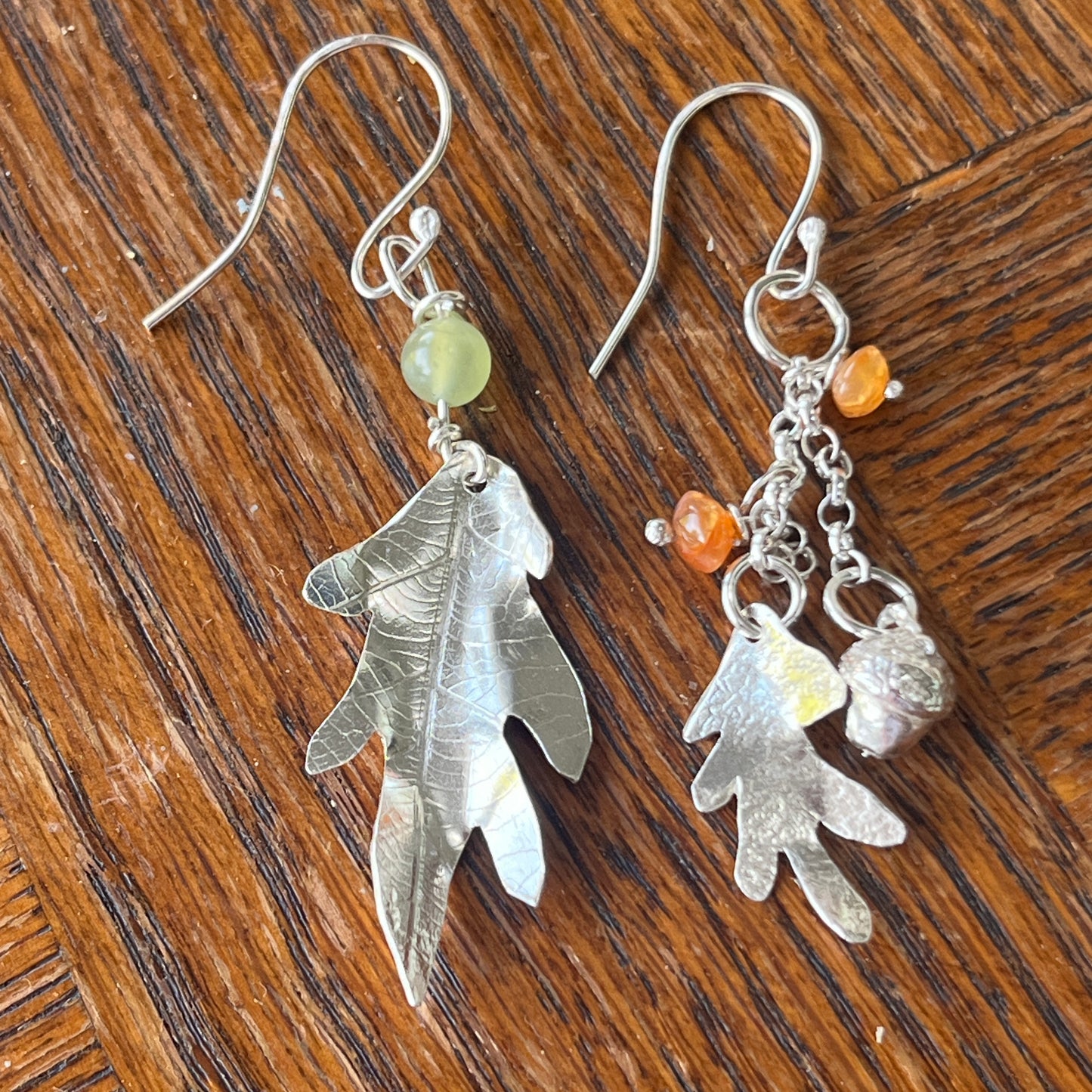 Mismatched Acorn Earrings