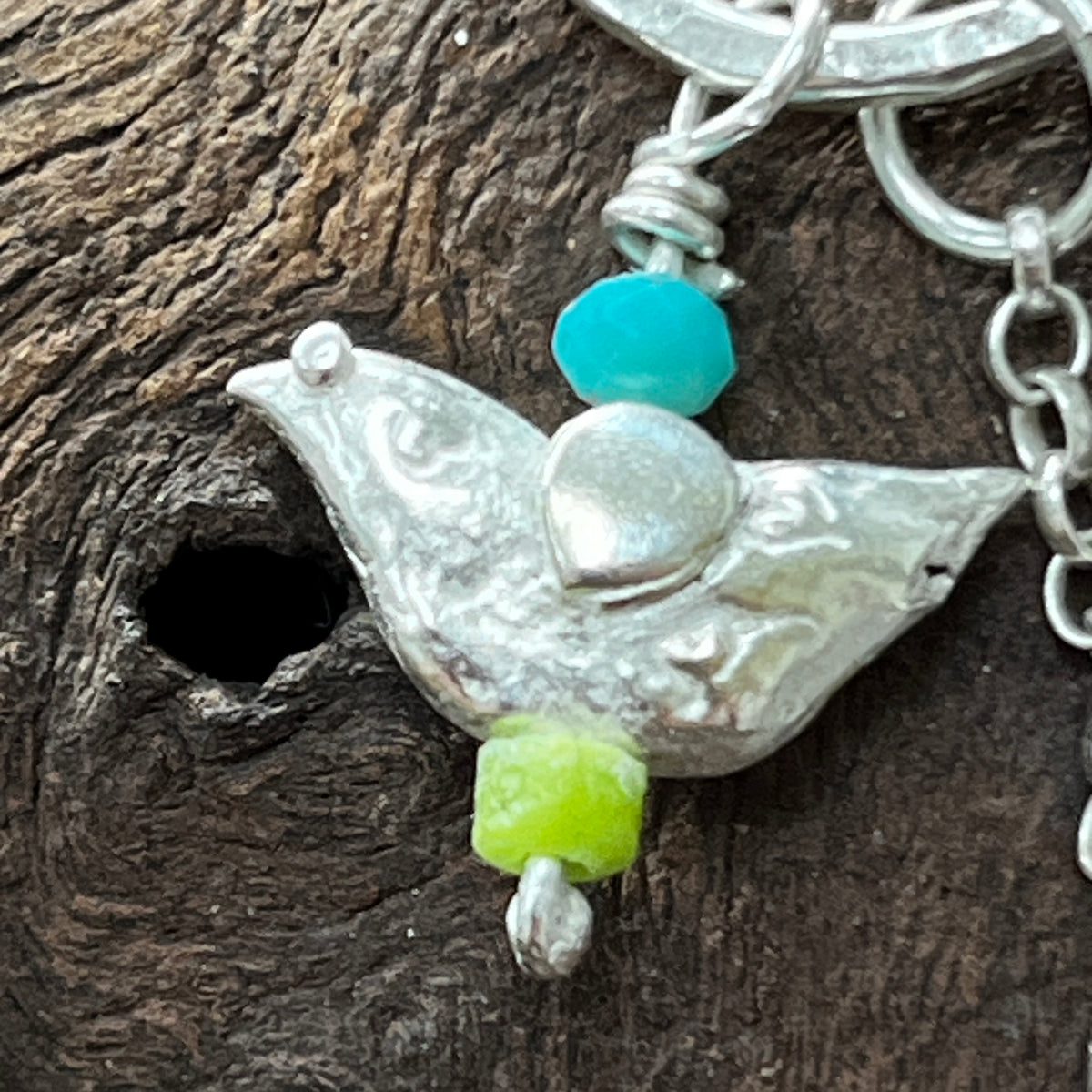 Bird and Heart Pendant