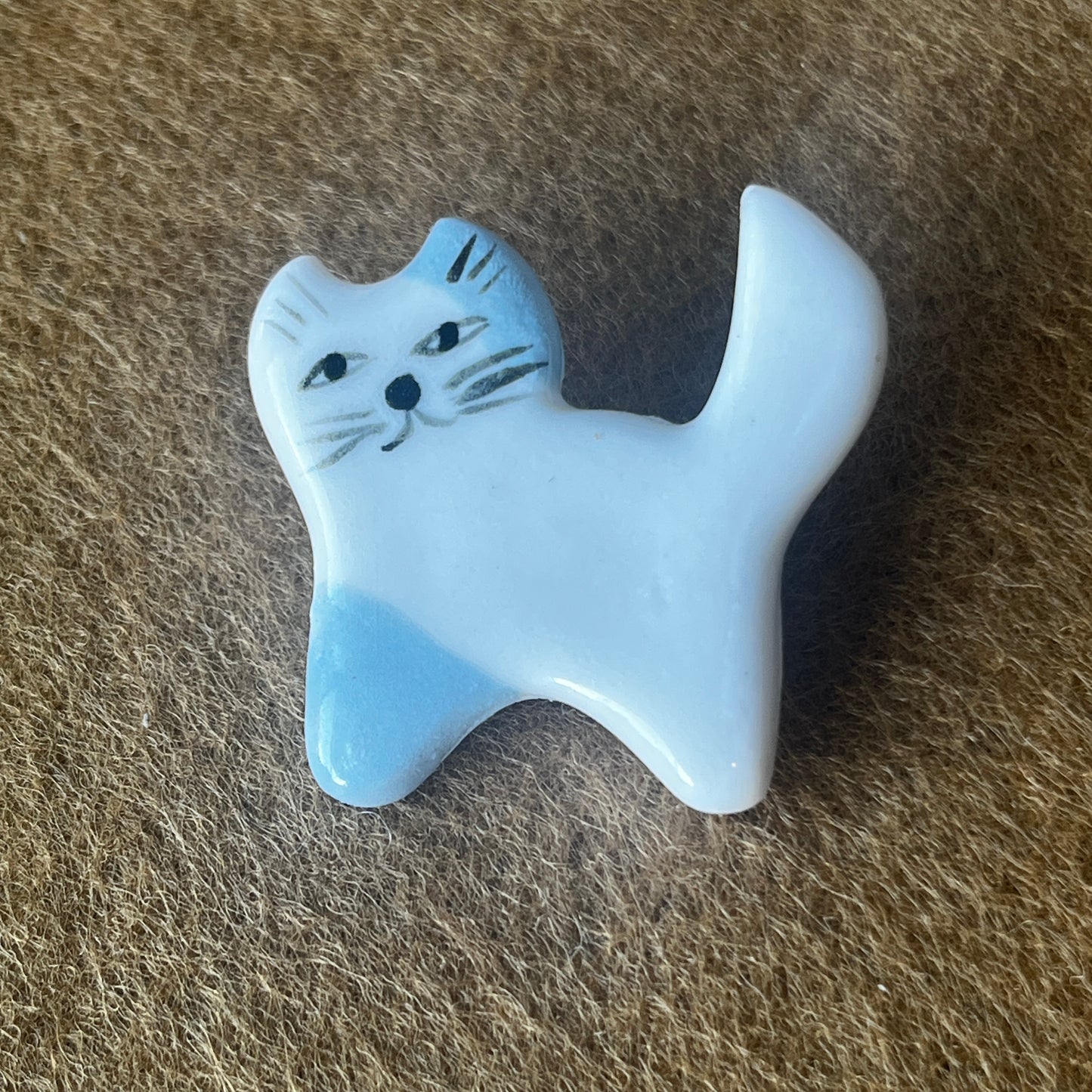 Ceramic Cat Brooches