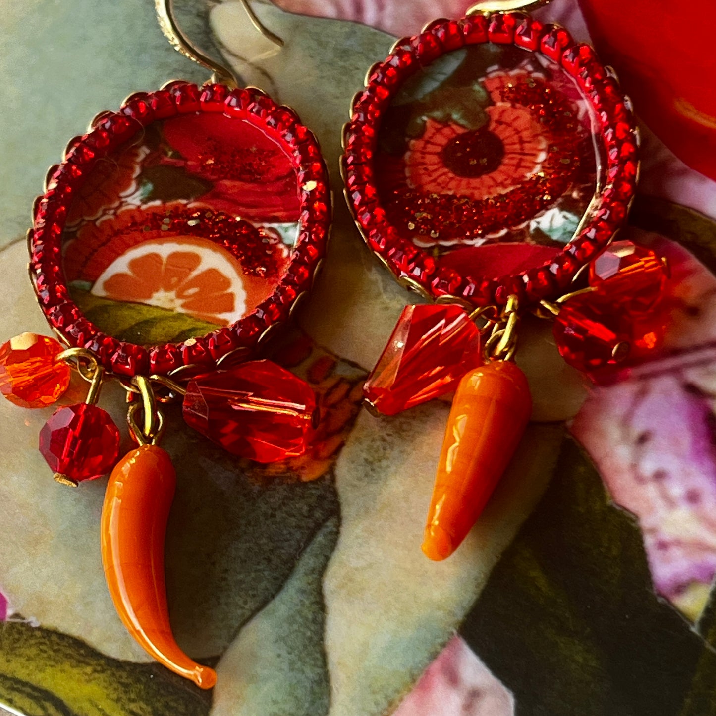 Cameo Earrings by Diana Wilson Arcana