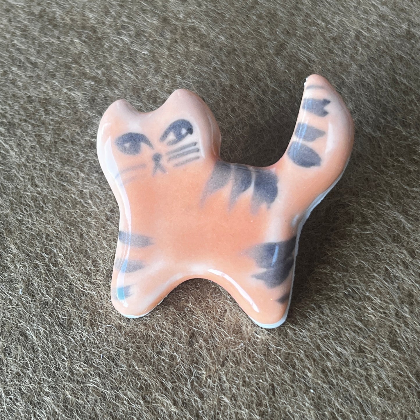 Ceramic Cat Brooches