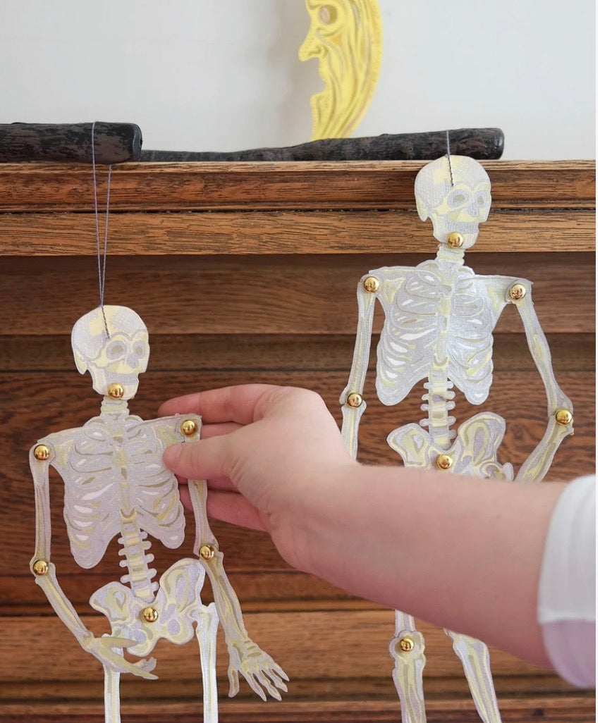 Dancing Skeletons Paper Ornaments