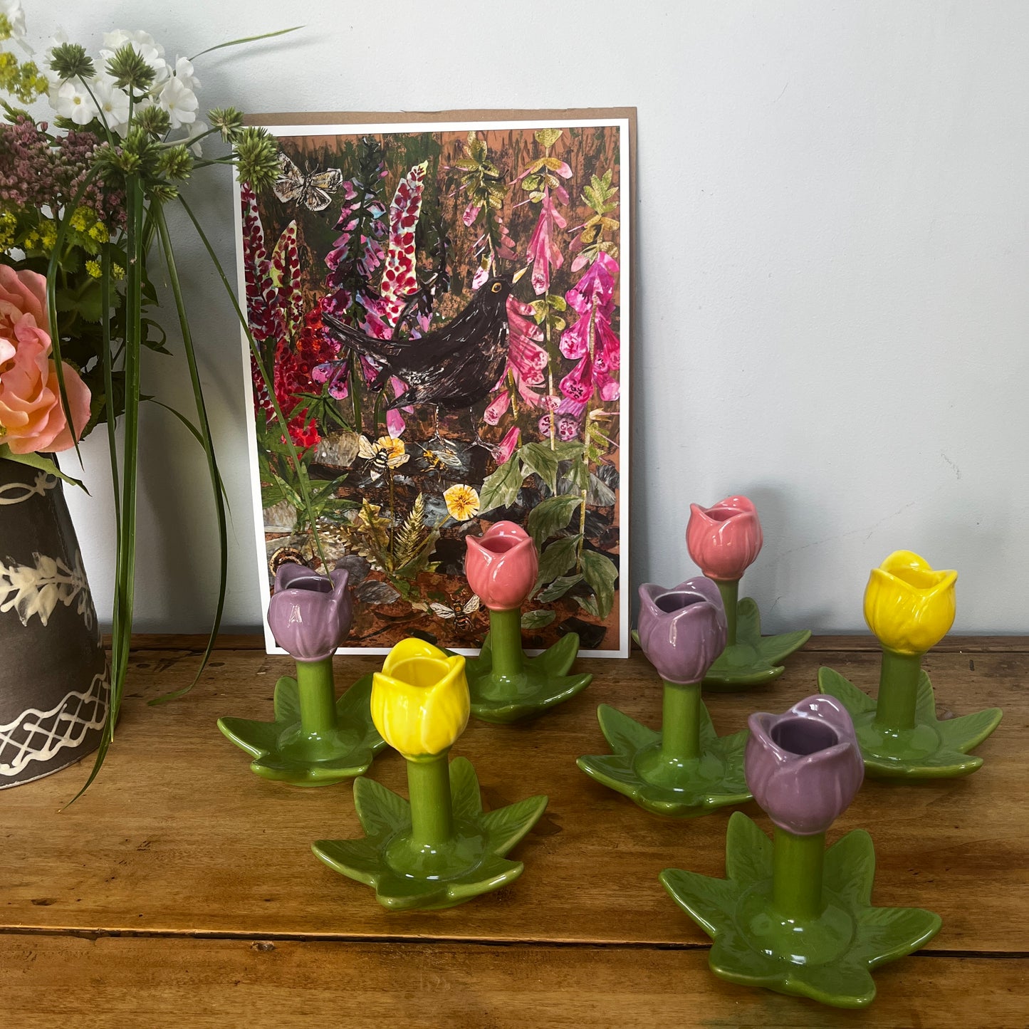 My Doris Ceramic Tulip Candlestick