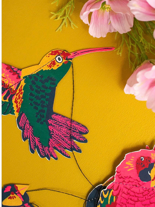 Tropical Bird Sewn Garland