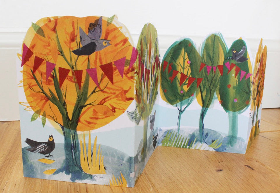 Happy Forest Greeting Card by Esther Kent